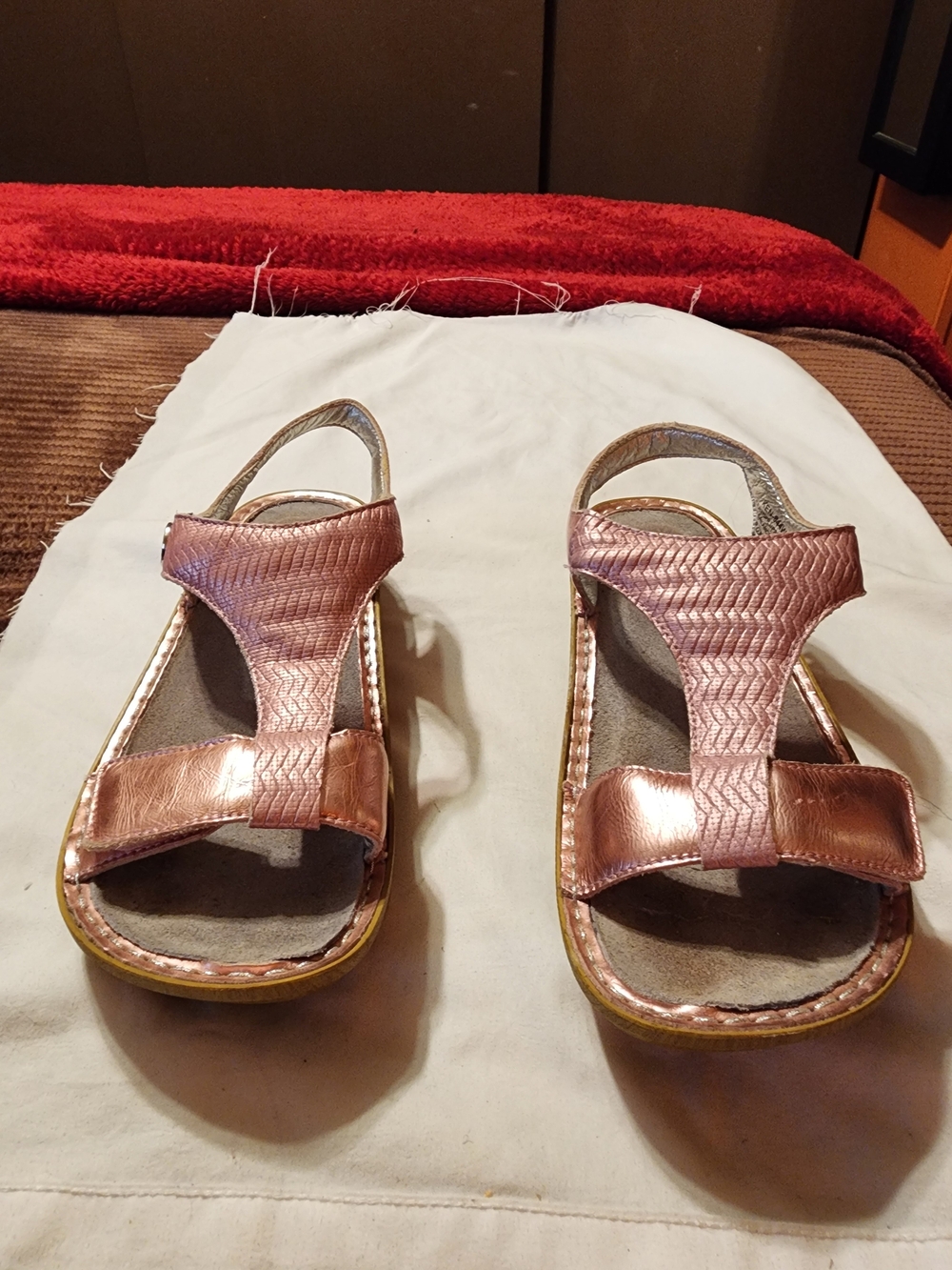 Alegria Women’s Metallic Rose Sandal - size 38( 7.5)